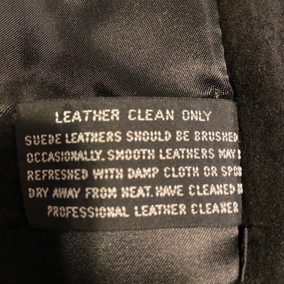 Mens J Walden southwestern style, black suede and partial thick woven sweater. - Picture 5 of 6